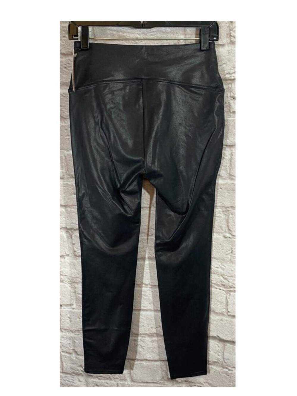 Quince High Waisted Faux Leather Legging Black Womens Size Medium